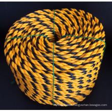 10mm yellow/black tiger rope 100m roll for warning